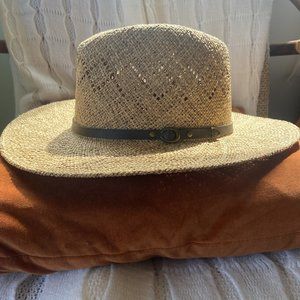 Vintage Authentic STETSON Straw Hat S/M